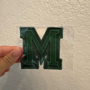 Stoney Clover Lane emerald Letter M patch
